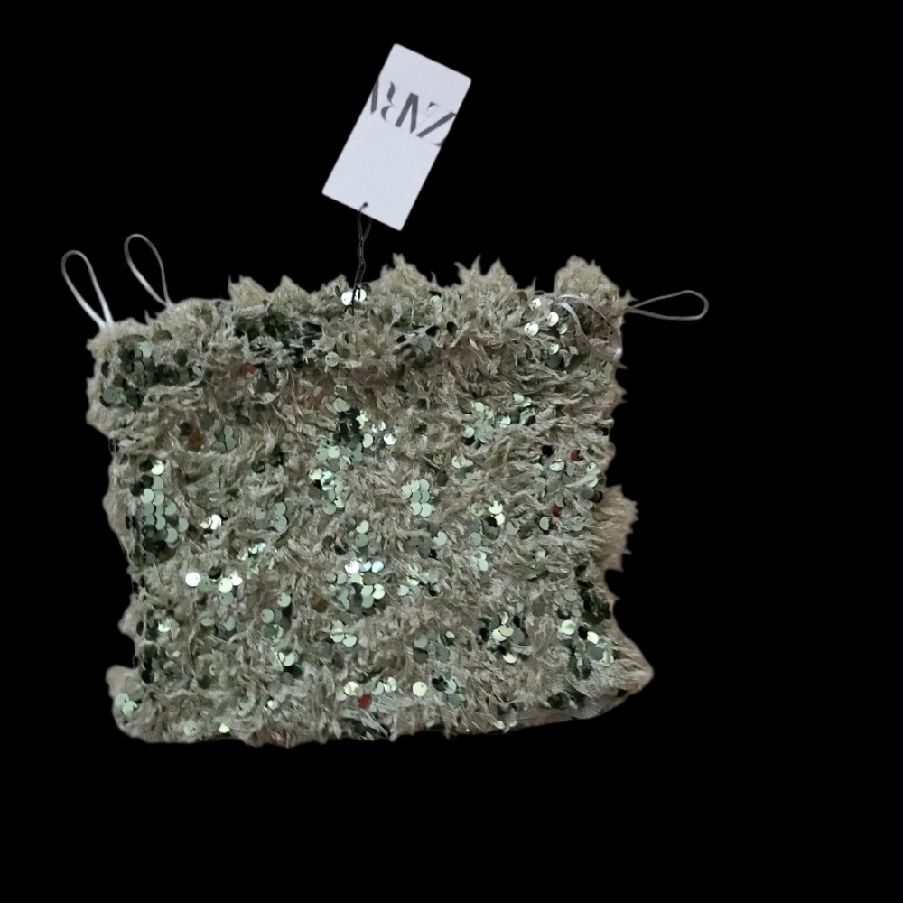 NWT Fun Zara Sequin TUBE TOP
